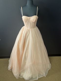 Style 54961 Sherri Hill Pink Size 4 Floor Length Ball gown on Queenly