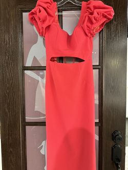 Jovani Pink Size 6 Floor Length Black Tie Straight Dress on Queenly