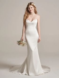 Style Dinah  Rebecca Ingram  White Size 18 Floor Length Tall Height Plus Size Straight Dress on Queenly