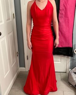 Jessica Angel Red Size 0 Sorority Formal Straight Dress on Queenly