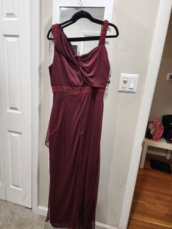 Alex Red Size 16 Floor Length Plus Size Ball gown on Queenly