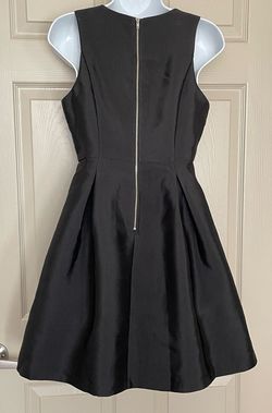 Just Me Black Size 4 Midi Homecoming Cocktail Dress on Queenly