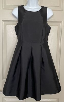 Just Me Black Size 4 Midi Homecoming Cocktail Dress on Queenly