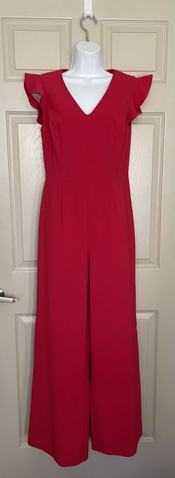 Antonio Melani Red Size 4 50 Off Polyester Euphoria Jumpsuit Dress on Queenly