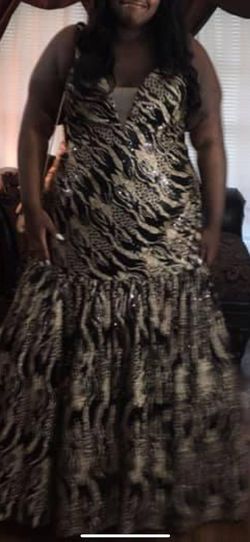 Black Size 22 Mermaid Dress on Queenly