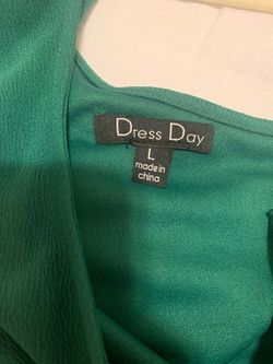 Dress Day Green Size 12 Plus Size Jumpsuit Dress on Queenly