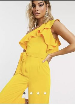 Lavish Alice Yellow Size 6 Euphoria Pageant Jumpsuit Dress on Queenly