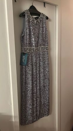 Mac Duggal Blue Size 4 Euphoria Midi Cocktail Dress on Queenly