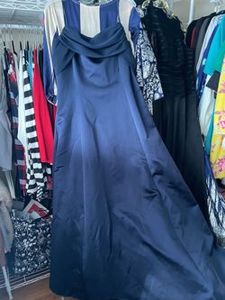 Michaelangelo Blue Size 16 A-line Dress on Queenly