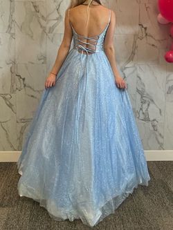 Sherri Hill Blue Size 0 Black Tie Prom Pageant Ball gown on Queenly