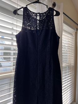 JCrew Blue Size 14 Wedding Guest Military Straight Dress on Queenly