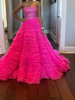 Sherri Hill Pink Size 0 Pageant Ball gown on Queenly