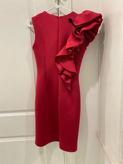 Jovani Red Size 2 Floor Length Interview 50 Off Cocktail Dress on Queenly