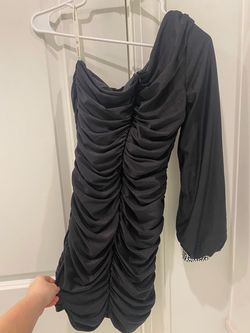 Sophia thomas Black Tie Size 2 Floor Length Side slit Dress on Queenly