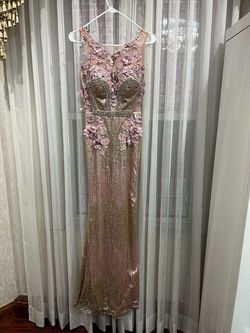 Portia and Scarlett Pink Size 2 Floor Length Free Shipping Straight Dress on Queenly