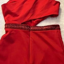 Rachel Allan Red Size 8 50 Off Pageant Homecoming Jumpsuit Dress on Queenly