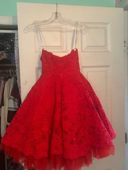 Rachel Allan Red Size 0 Midi Cocktail Dress on Queenly