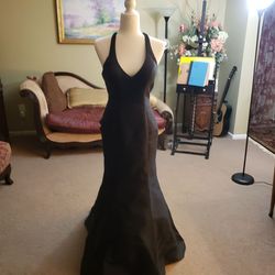 Jaz Couture Black Size 4 Floor Length Jasz Couture Train Dress on Queenly