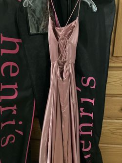 Sherri Hill Pink Size 00 Black Tie Short Height Silk Side slit Dress on Queenly
