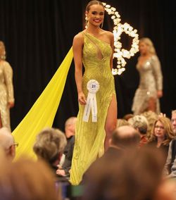 Sherri Hill Yellow Size 4 Asymmetrical Jewelled Straight Dress on Queenly