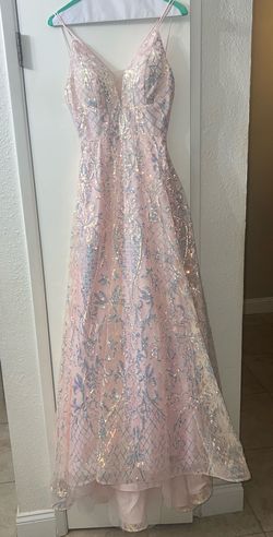 Tiffany Designs Pink Size 4 Medium Height Prom Ball gown on Queenly