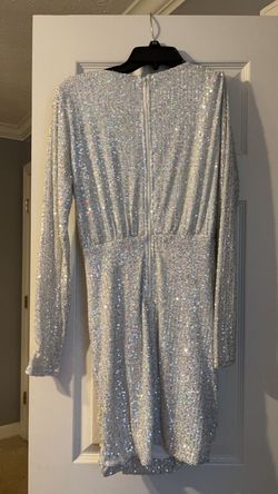 Silver Size 8 A-line Dress on Queenly
