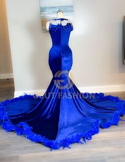 Gcut Fashion Blue Size 6 Free Shipping Prom Mermaid Dress on Queenly