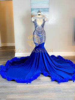 Gcut Fashion Blue Size 6 Prom Mermaid Dress on Queenly