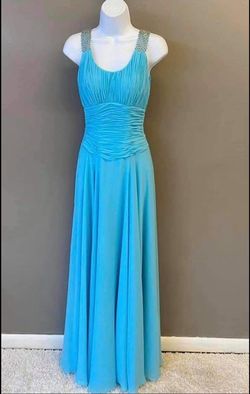 Blue Size 6 A-line Dress on Queenly