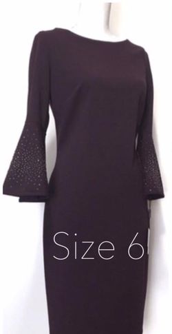 Calvin Klein Black Size 6 Midi Homecoming Cocktail Dress on Queenly