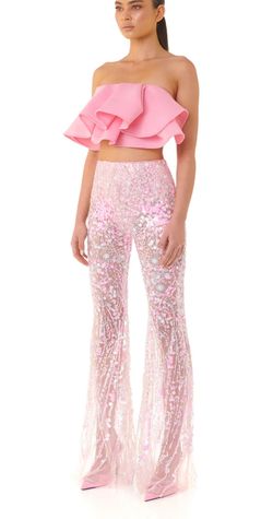 Eliya the Label Pink Size 2 Floor Length Party Euphoria Pageant Jumpsuit Dress on Queenly