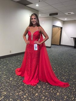 Sherri Hill Red Size 2 Jewelled Pageant Floor Length Straight Dress on Queenly