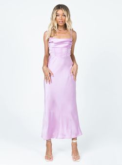 Style 1127050 Princess Polly Purple Size 0 Fitted Homecoming Corset Tall Height Silk Cocktail Dress on Queenly