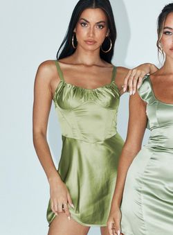 Style 1168631 Princess Polly Green Size 6 Euphoria Homecoming Corset Tall Height Cocktail Dress on Queenly