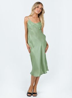 Style 1185809 Princess Polly Green Size 2 Polyester V Neck Winter Formal Cocktail Dress on Queenly