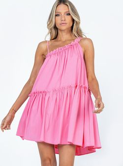 Style 1156152 Princess Polly Pink Size 4 Jersey Cocktail Dress on Queenly