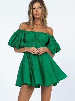 Style 1145716 Princess Polly Green Size 10 Mini Tall Height Cocktail Dress on Queenly