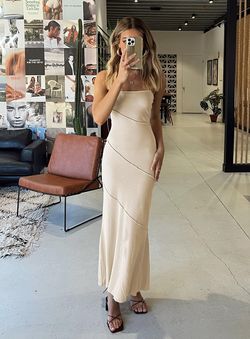Style 1181881 Princess Polly Nude Size 2 Military Jersey Sheer Mini Straight Dress on Queenly