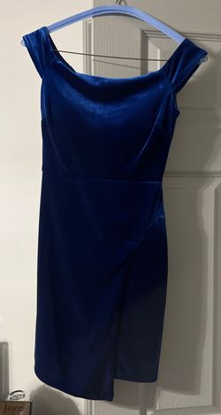 Midnight Doll Royal Blue Size 0 Midi Homecoming Cocktail Dress on Queenly