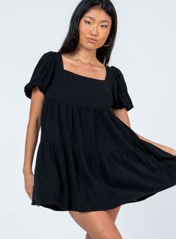 Style 1136409 Princess Polly Black Size 4 Sleeves Mini Tall Height Cocktail Dress on Queenly