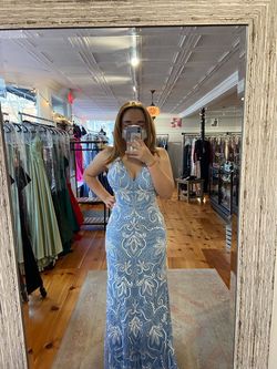 Scala Blue Size 6 Prom Floor Length Straight Dress on Queenly