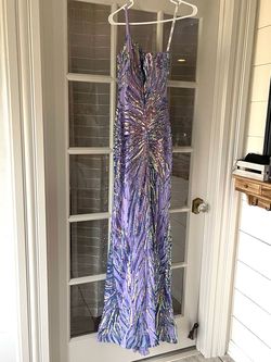 Jovani Purple Size 2 Floor Length Prom Mermaid Dress on Queenly