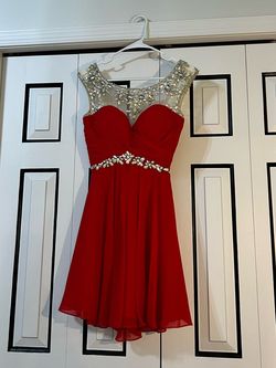 Rachel Allan Red Size 2 Sorority Formal A-line Dress on Queenly