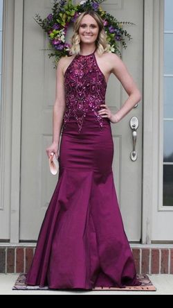 MoriLee Purple Size 2 Straight Dress on Queenly