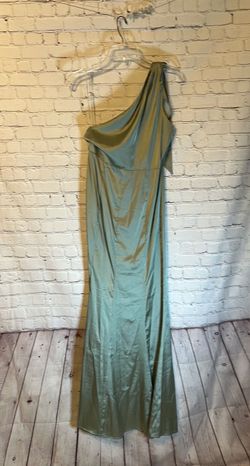 Area Green Size 8 Silk Free Shipping Jersey A-line Dress on Queenly