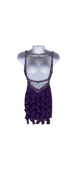 Faviana Purple Size 0 50 Off Midi Cocktail Dress on Queenly