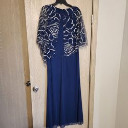 Ignite Evenings Blue Size 8 Military Straight Dress on Queenly