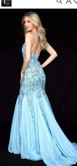 Sherri Hill Blue Size 2 Homecoming Mermaid Dress on Queenly