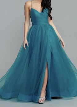 Promgirl Green Size 8 Ball gown on Queenly