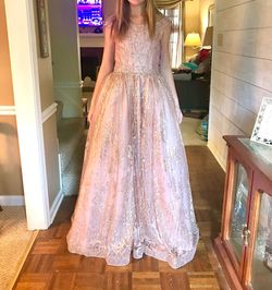 Tiffany Designs Pink Size 14 Ball gown on Queenly